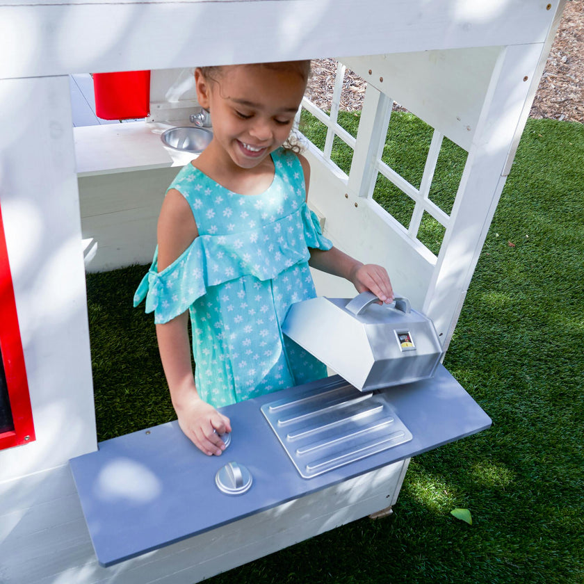 Modern Outdoor Playhouse White