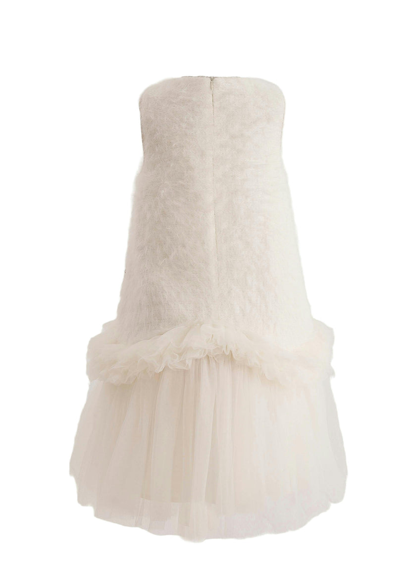 Cream Sparkle Tulle Dress