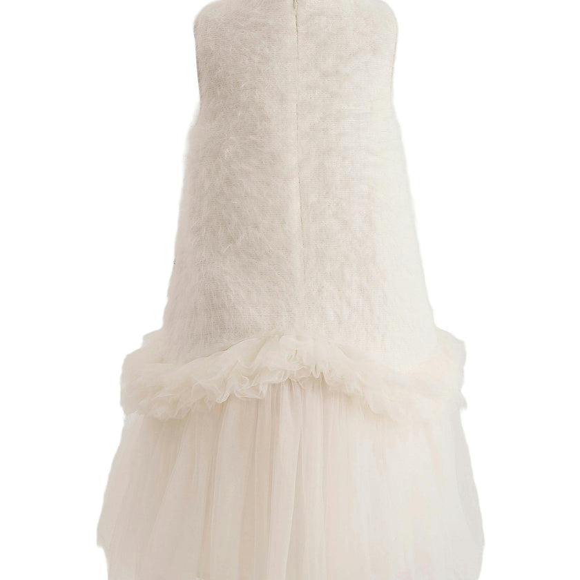 Cream Sparkle Tulle Dress