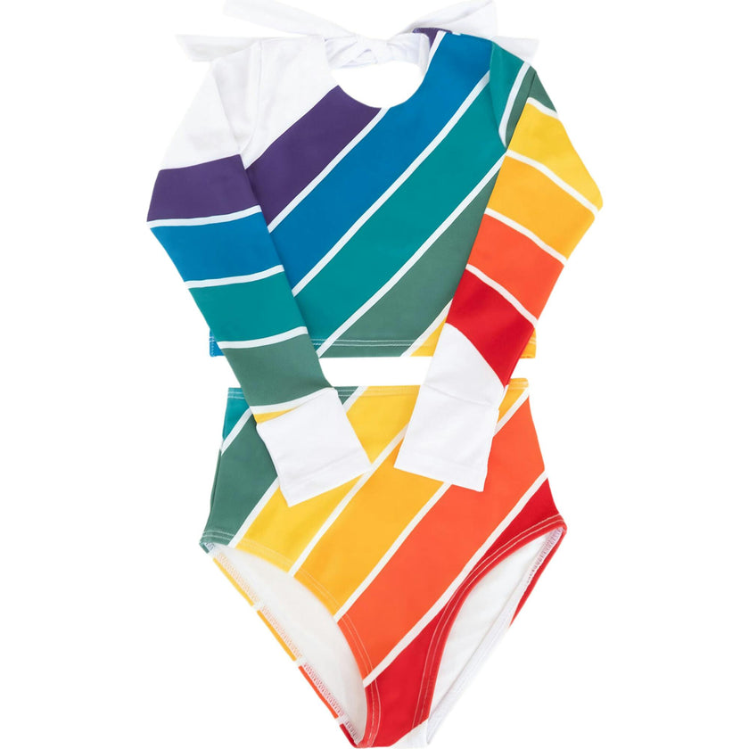 Forever Summer Rainbow One Piece Long Sleeve