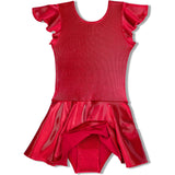 Red Dizzy Velvet Twirl Dress, Red