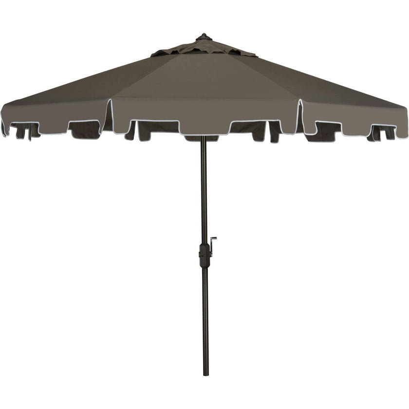 UV-Resistant Zimmerman 9' Crank Push-Button Tilt Umbrella