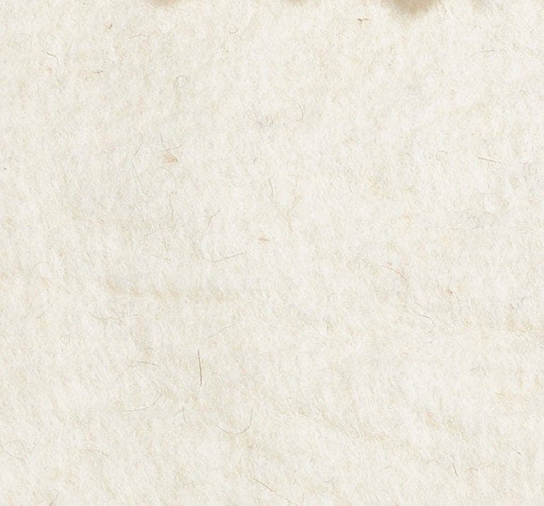 Hand Felted Wool Floral Border Table Runner Cream, 16" x 90"