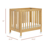 Origami Mini Crib in Honey