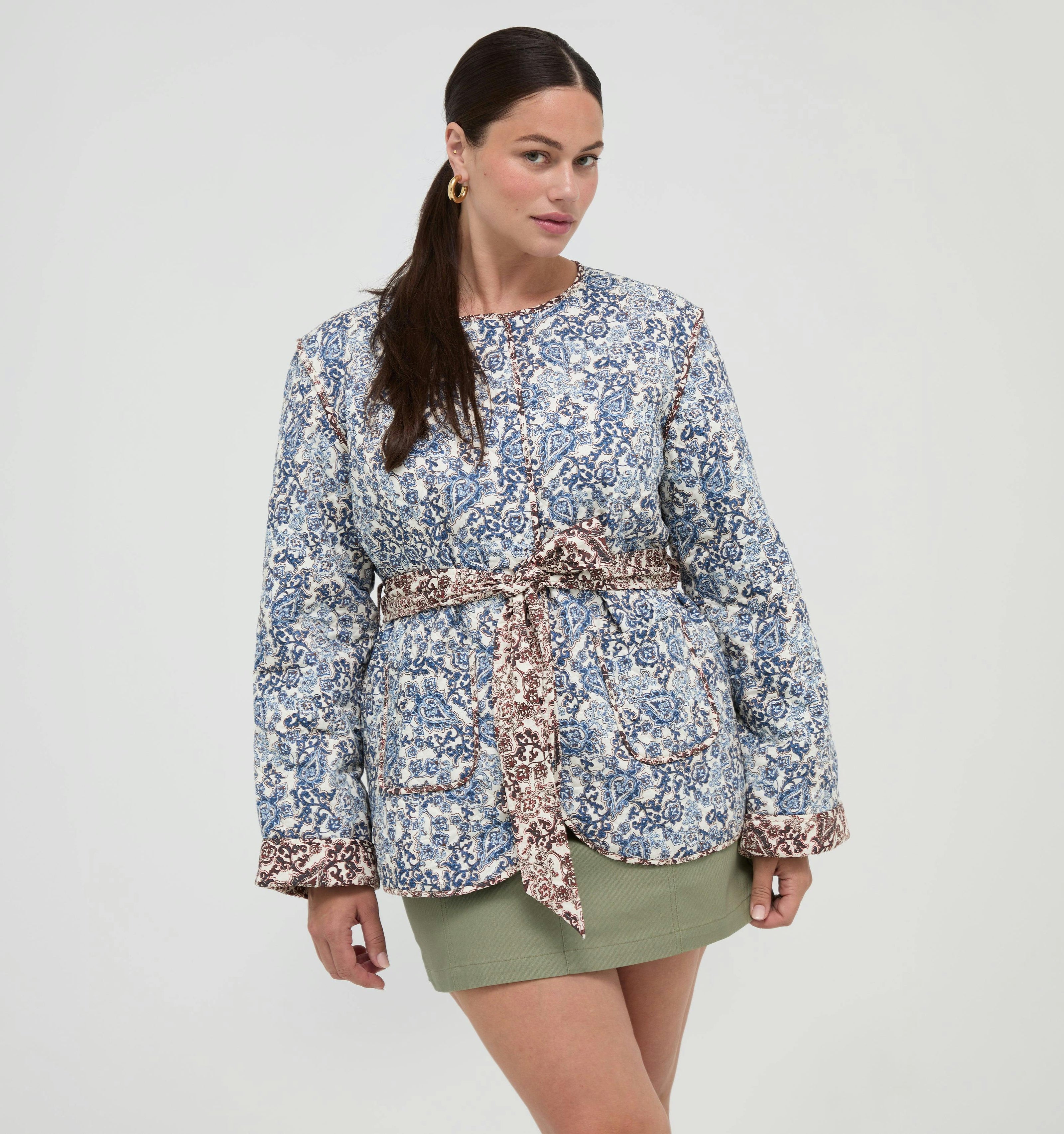 The Aspen Jacket -  Chedworth Paisley Blue