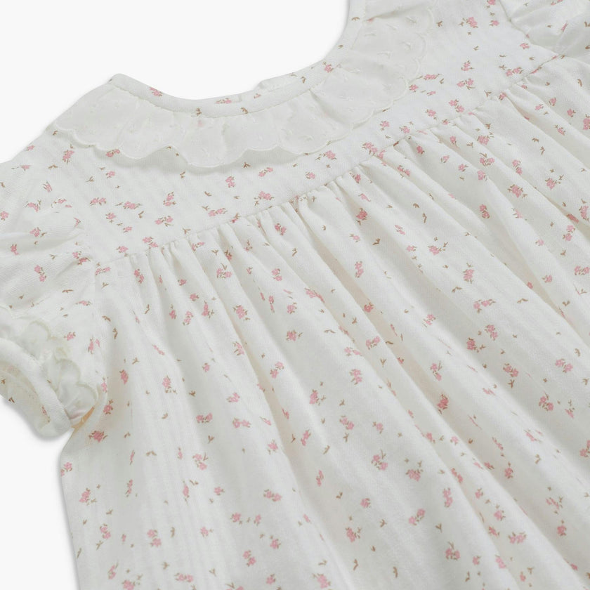 Belle Dress Jacquard Pink