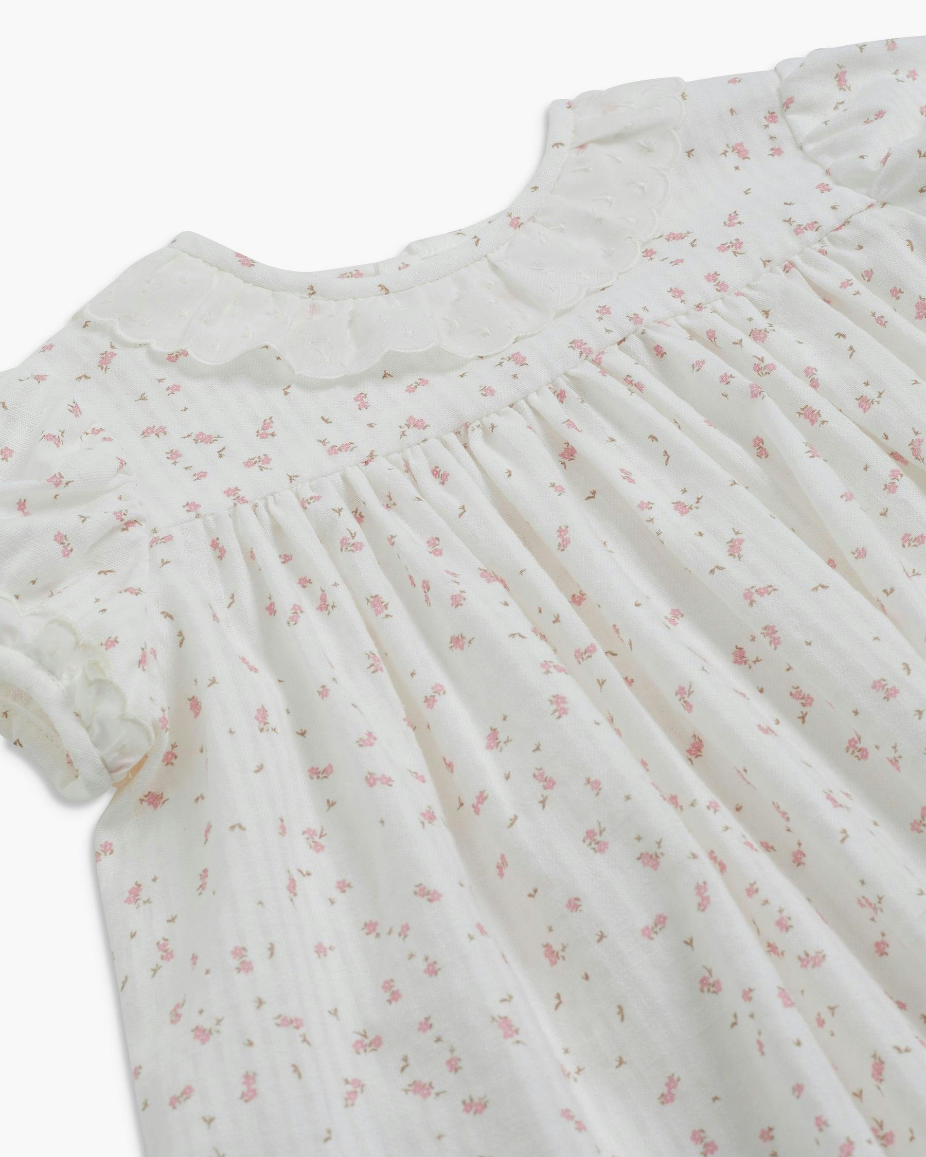 Belle Dress Jacquard Pink
