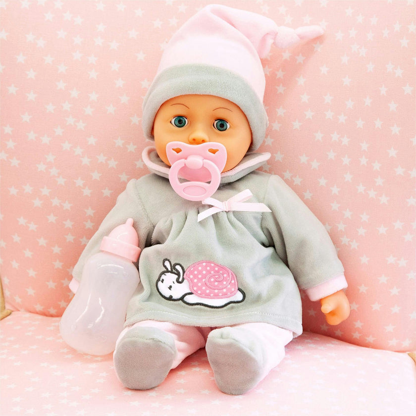 First Words 15" Baby Doll in Grey