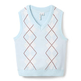 The Argyle Vest, blue