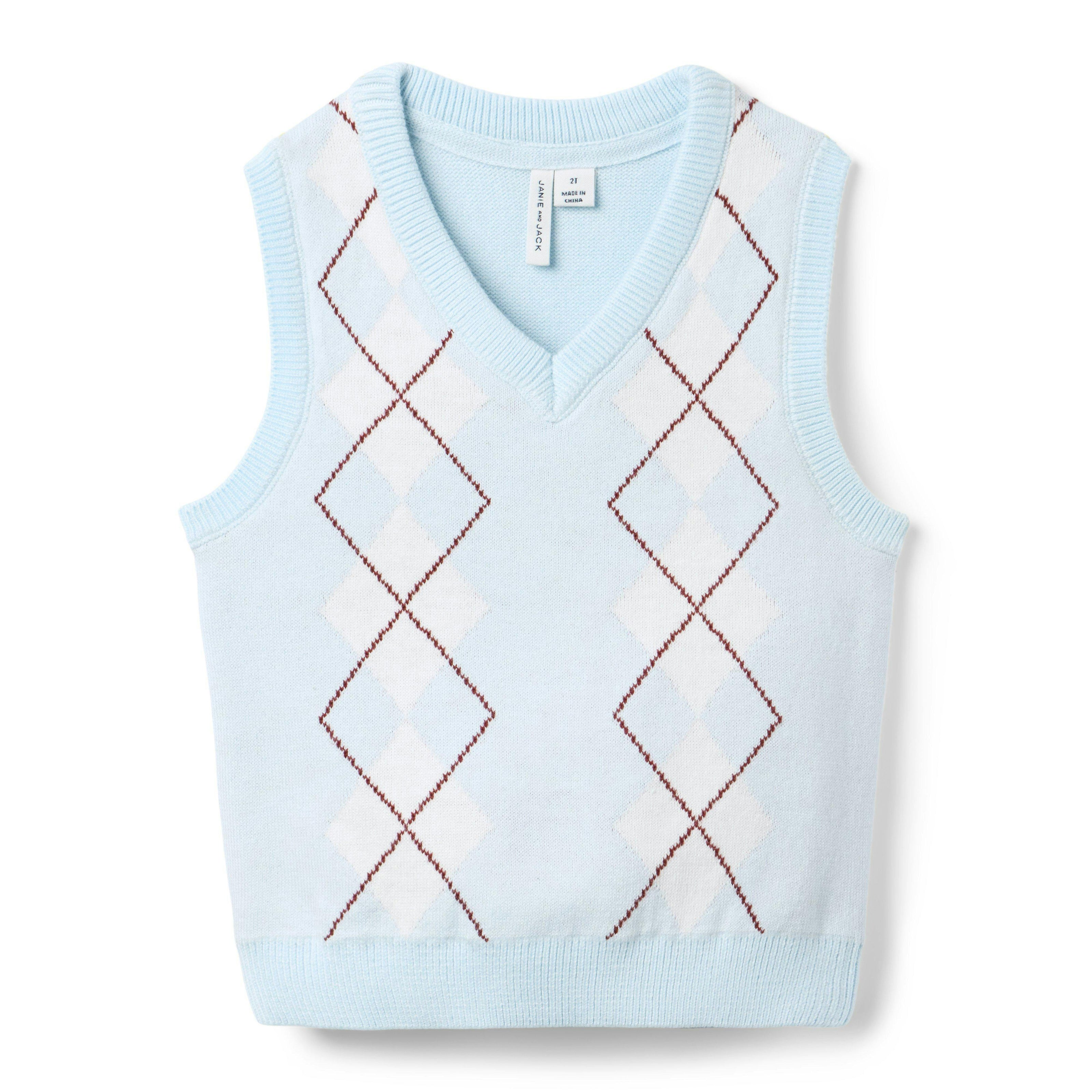 The Argyle Vest, blue