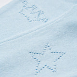 Pointelle Crown Crawler Set - Blue