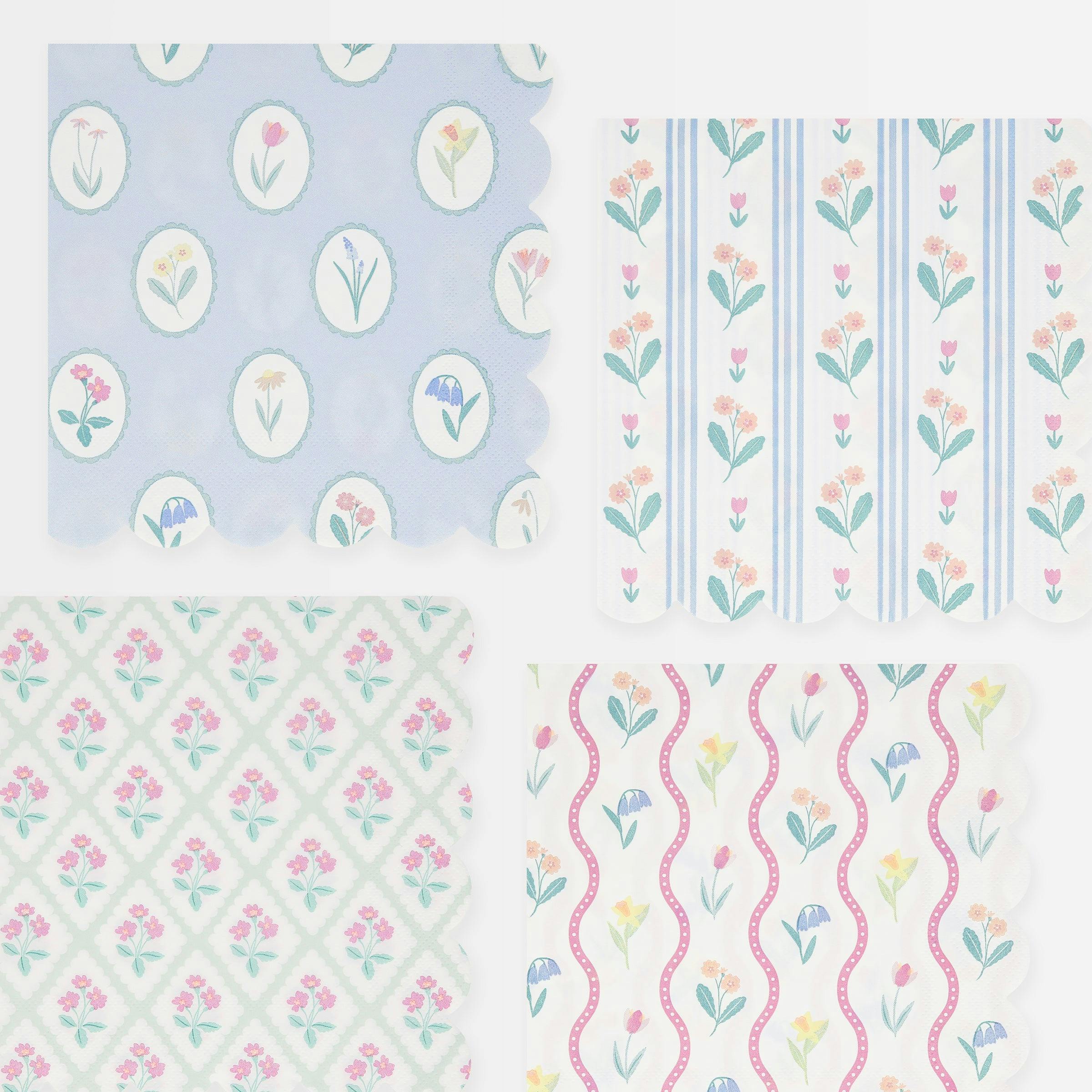 Bloomsbury Floral Pattern Large Napkins