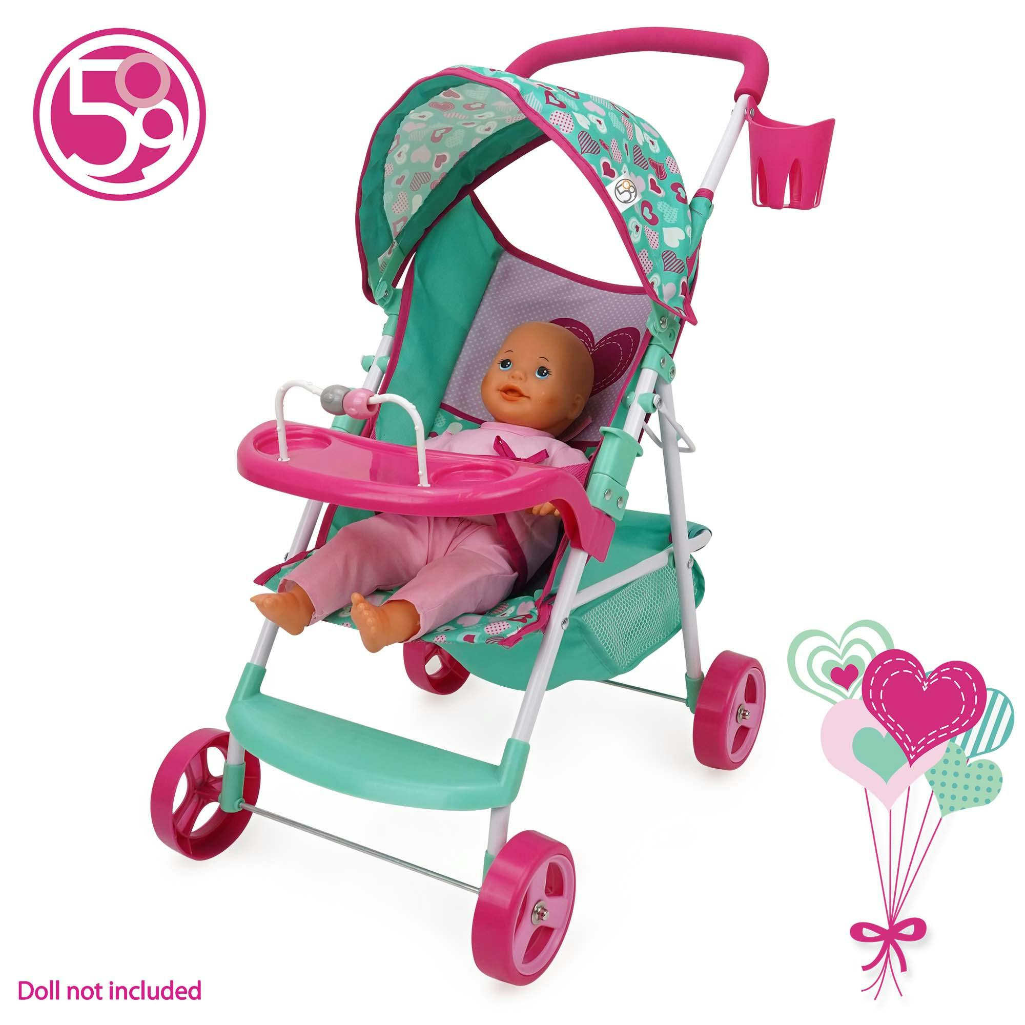 Mint Heart: Doll Stroller - Sarah