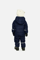 Baby Cloud One Piece Snowsuit Adapted For Car Seats Dark Blue