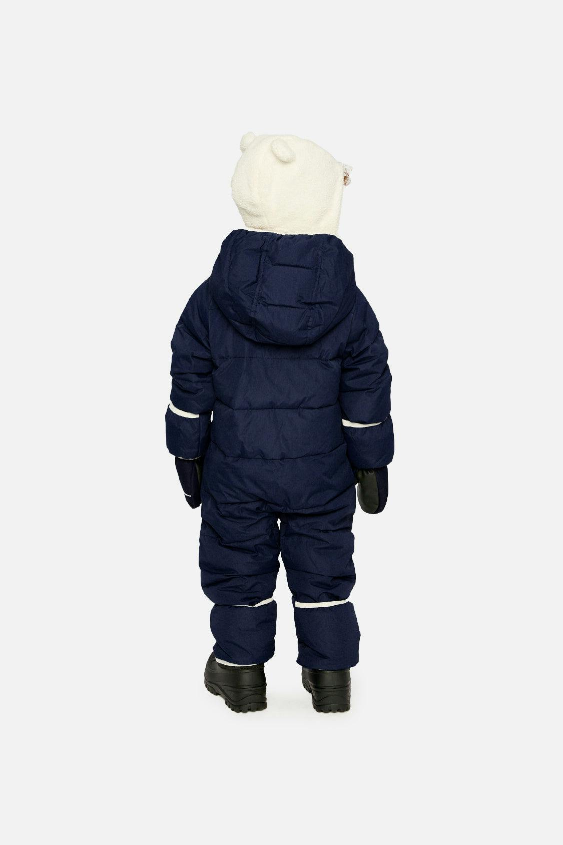 Baby Cloud One Piece Snowsuit Adapted For Car Seats Dark Blue
