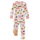 CRUZ Snug Fit Footed Baby Girls Pajamas