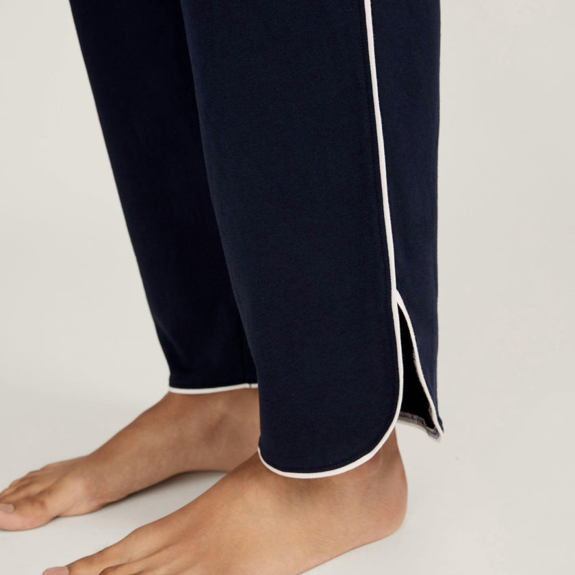 The Margaux Pima Pajama Set in Navy