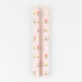 Floral Pattern Table Candles