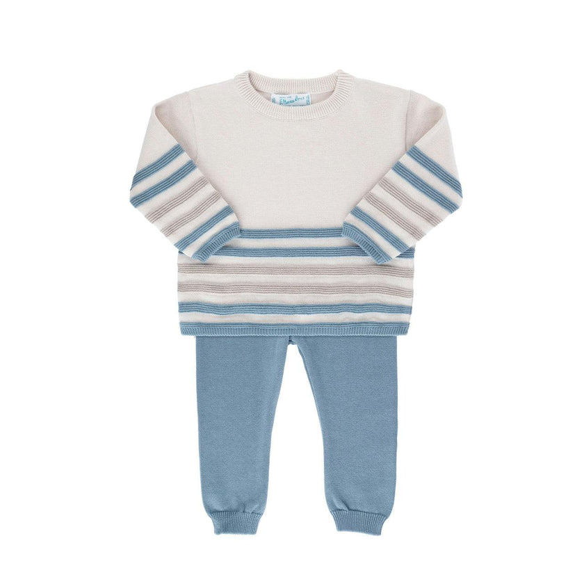 Raised Stripe Knit Set