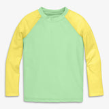 Kids Long Sleeve Baseball Rash Guard, Blue