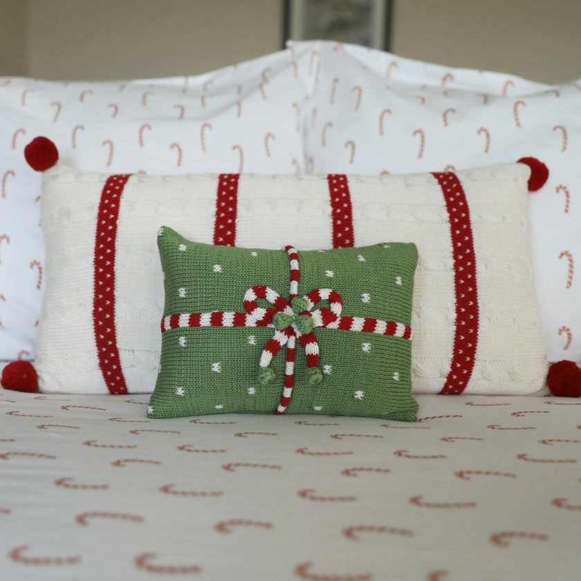 Gift Candy Stripe with Dots Pillow