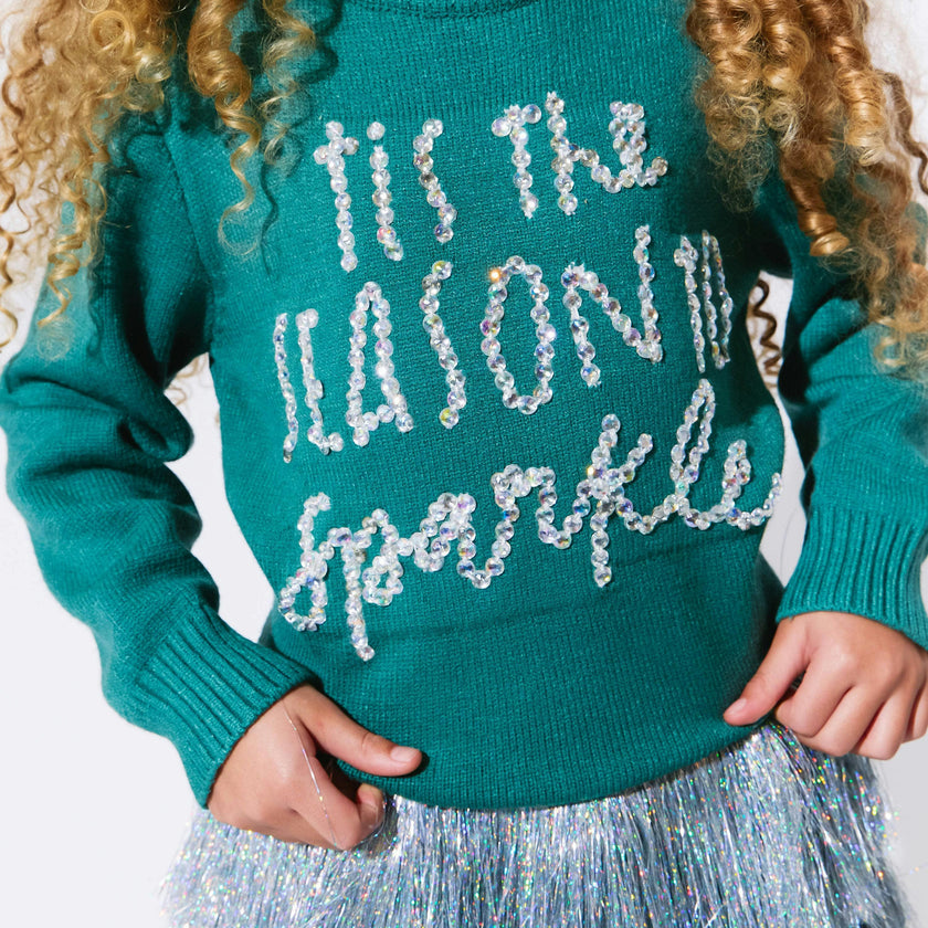 Tis The Season to Sparkle Crystal Sweater