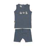 Boys Fruity Friends Print 2-Piece Tank & Short Set