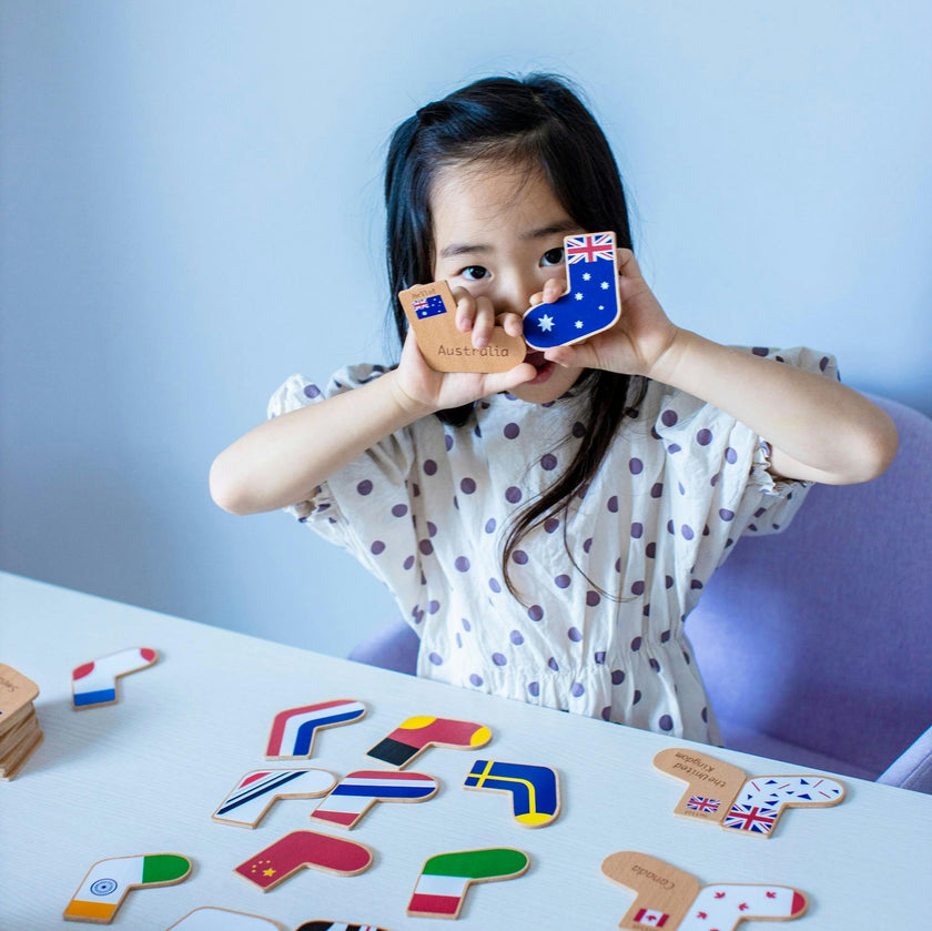 step to the world matching game