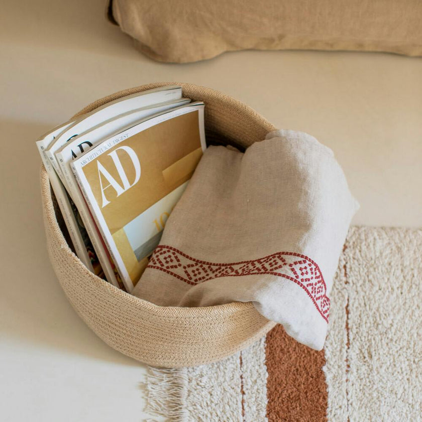 Gram Hand Braided Thick Cord Basket