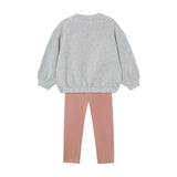 Set Leggings And Sweatshirt Bow Girl