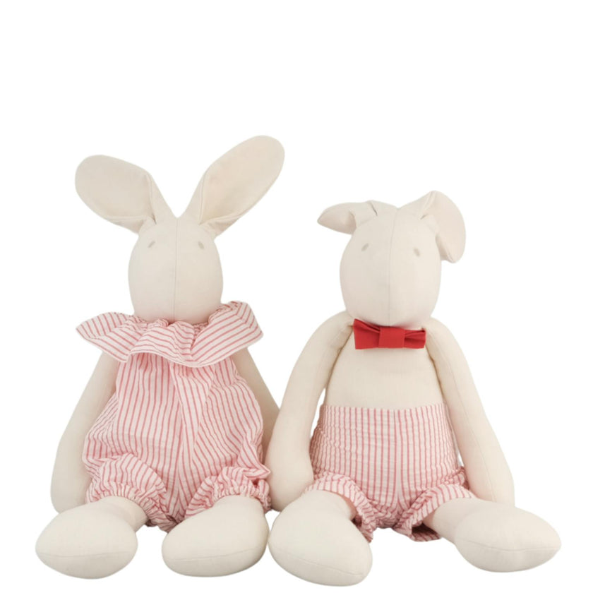 Arthus The Rabbit | Red-Striped Linen Pants