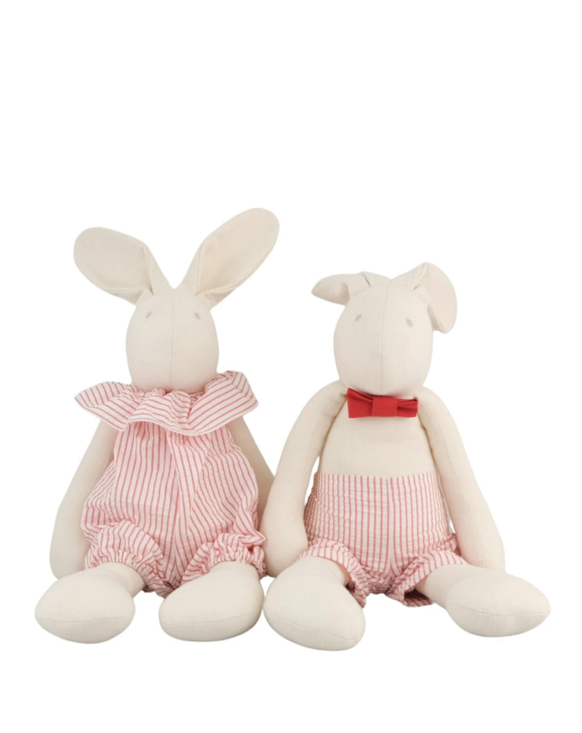 Arthus The Rabbit | Red-Striped Linen Pants