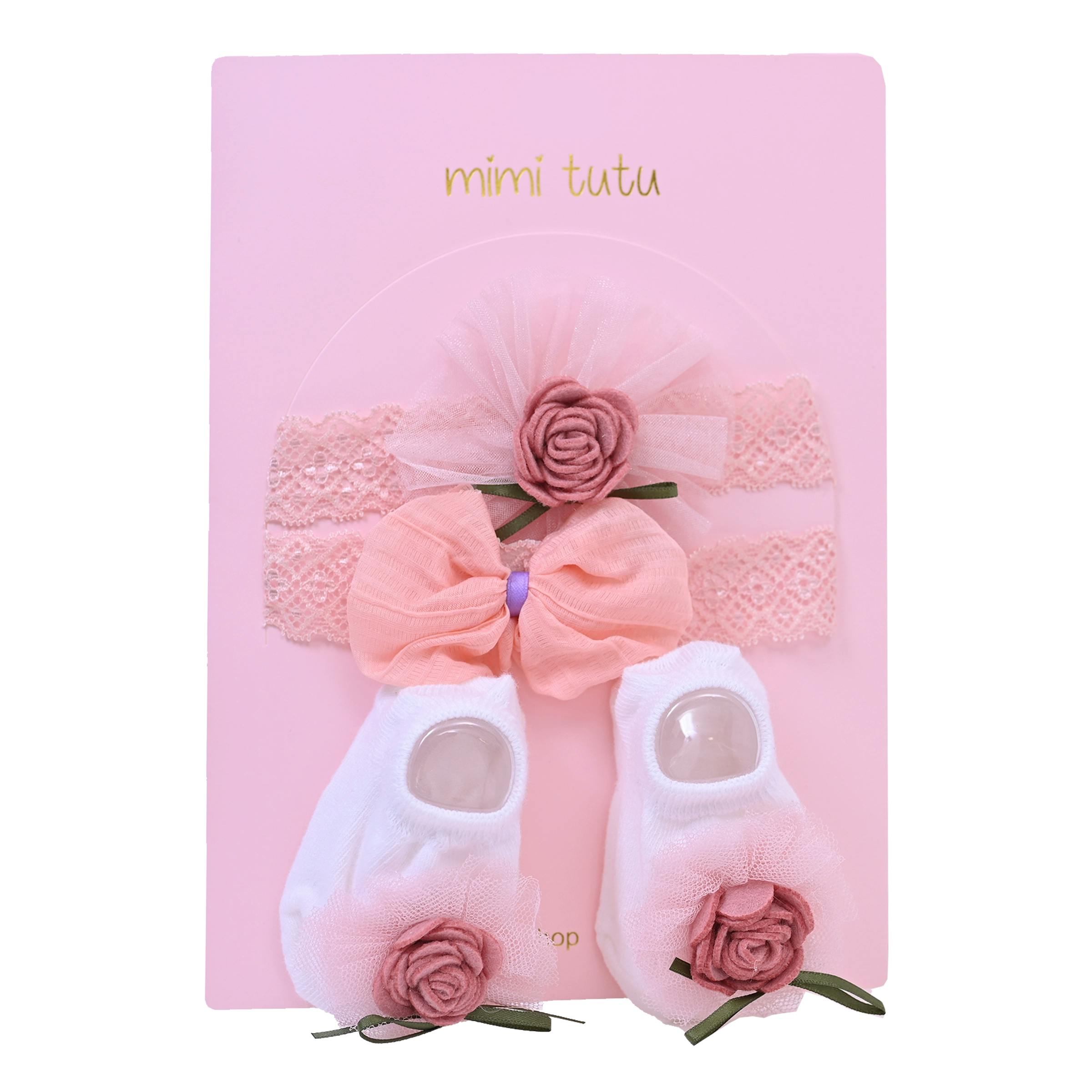 Pink Rose Ribbon and Bow Gift Set