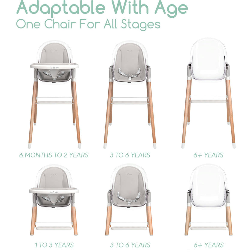 Children of Design 6 in 1 Deluxe High Chair with Cushion