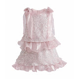 Pink Althea Glitter Ruffle Skirt Set