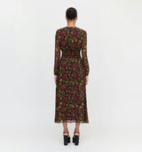 The Rosely Dress - Black Palampore Floral