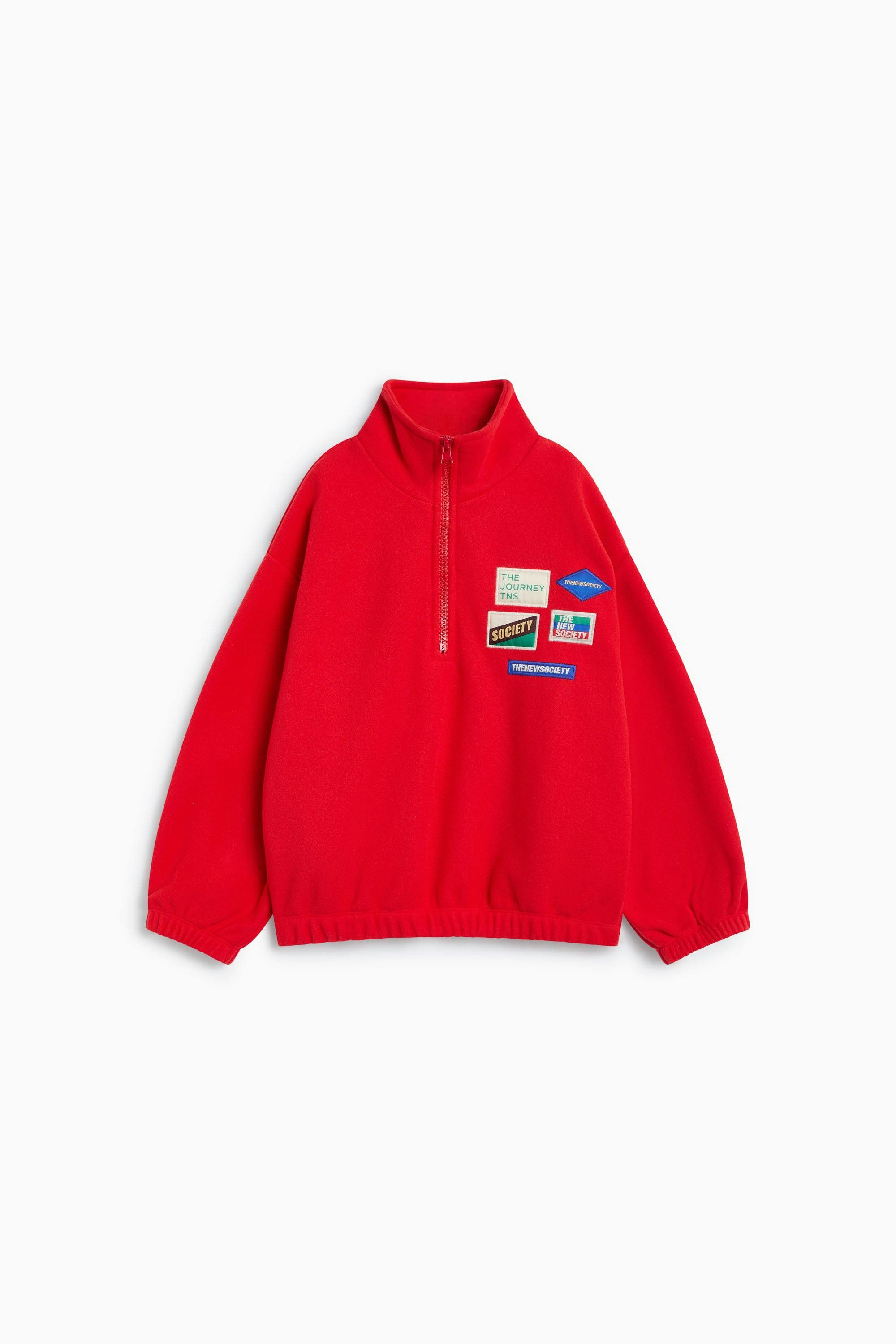 Cloudy Fleece Sweatshirt Chinese Red