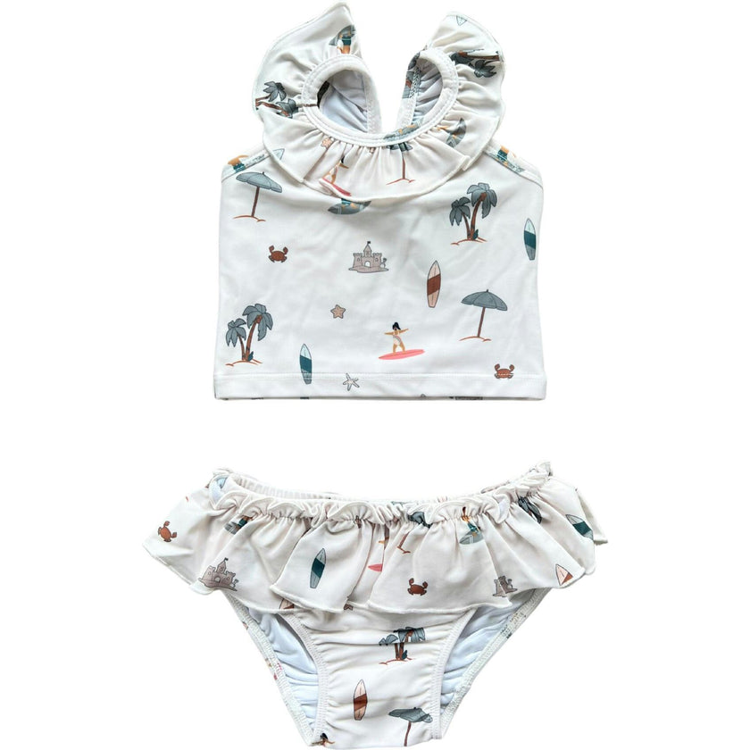 Girl's Two-Piece Tankini Swim Set Desert Rose