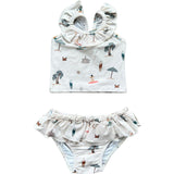 Girl's Two-Piece Tankini Swim Set Desert Rose