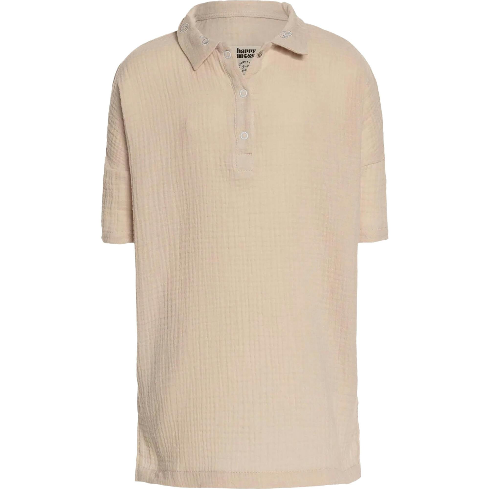 children's muslin short dress - sand