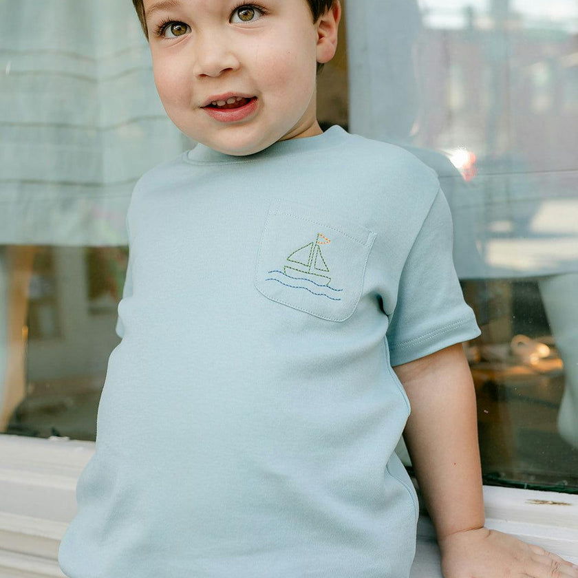 Jackson Pocket Tee - Sailboat