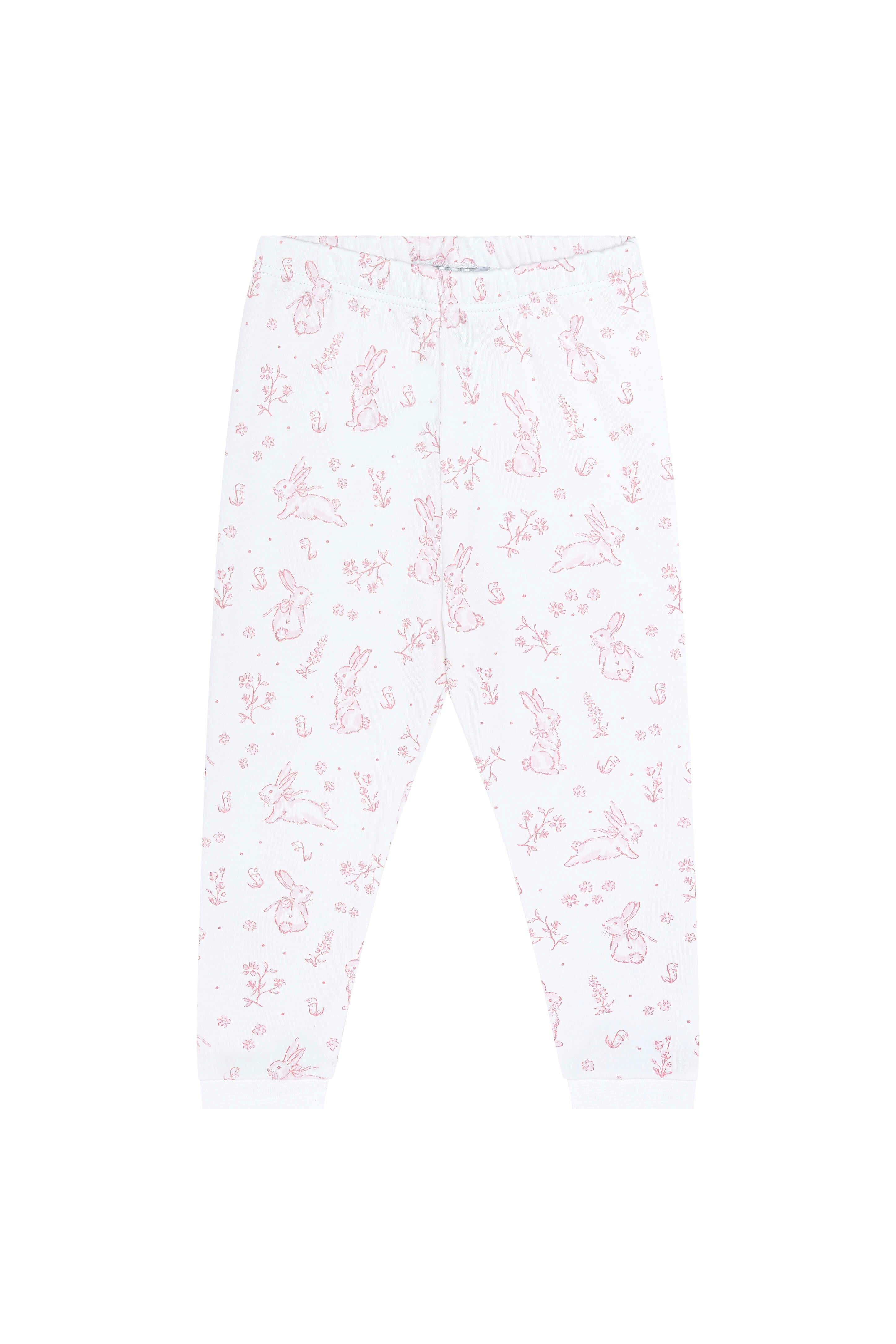 Pink Bunny Toile Pajama
