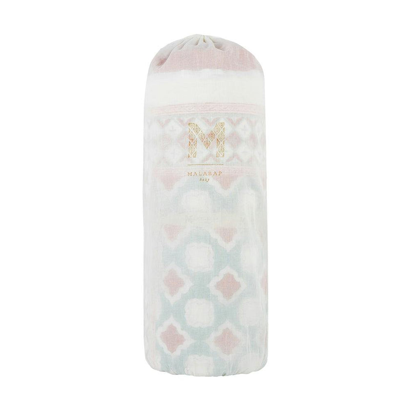 Block-Printed Cotton Crib Quilt