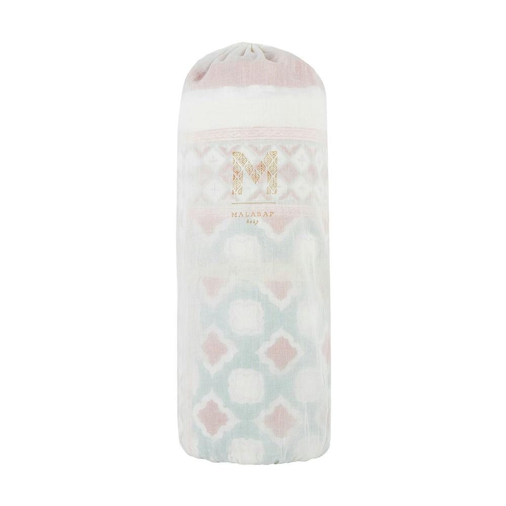 Block-Printed Cotton Crib Quilt