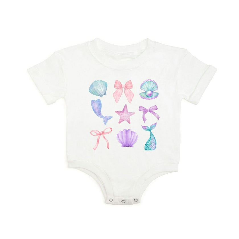 Mermaid Cutie Short Sleeve Romper