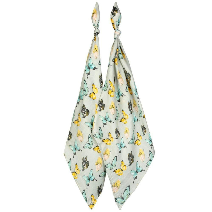 Bamboo Muslin Two-Piece Burp Cloth Set