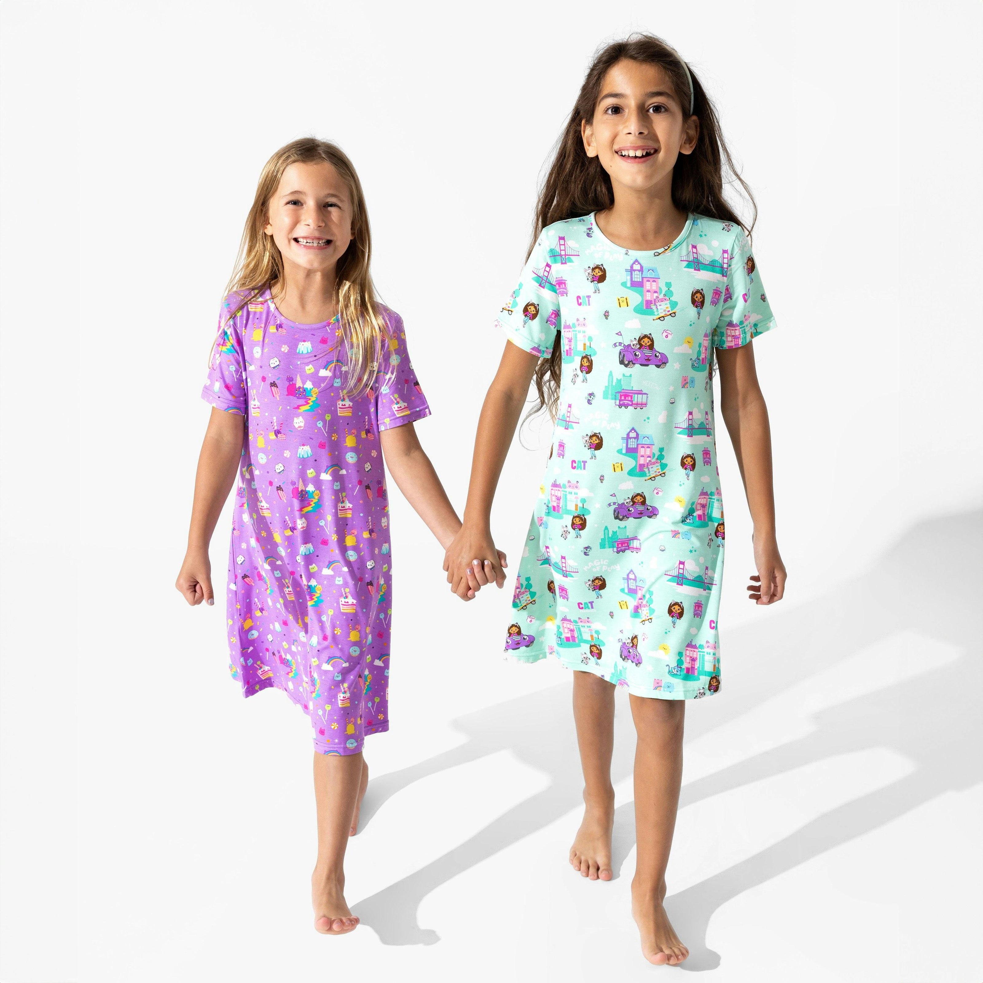 Gabby's Dollhouse: Cat Francisco Bamboo Girls' Short Sleeve Dress