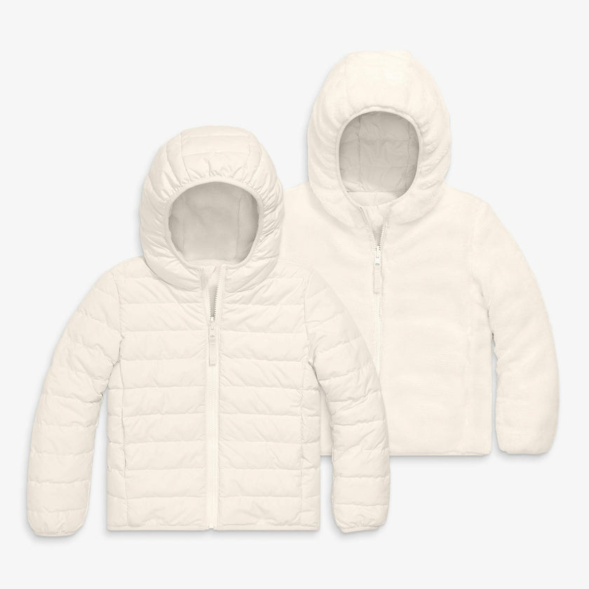 Kids reversible fleece puffer jacket