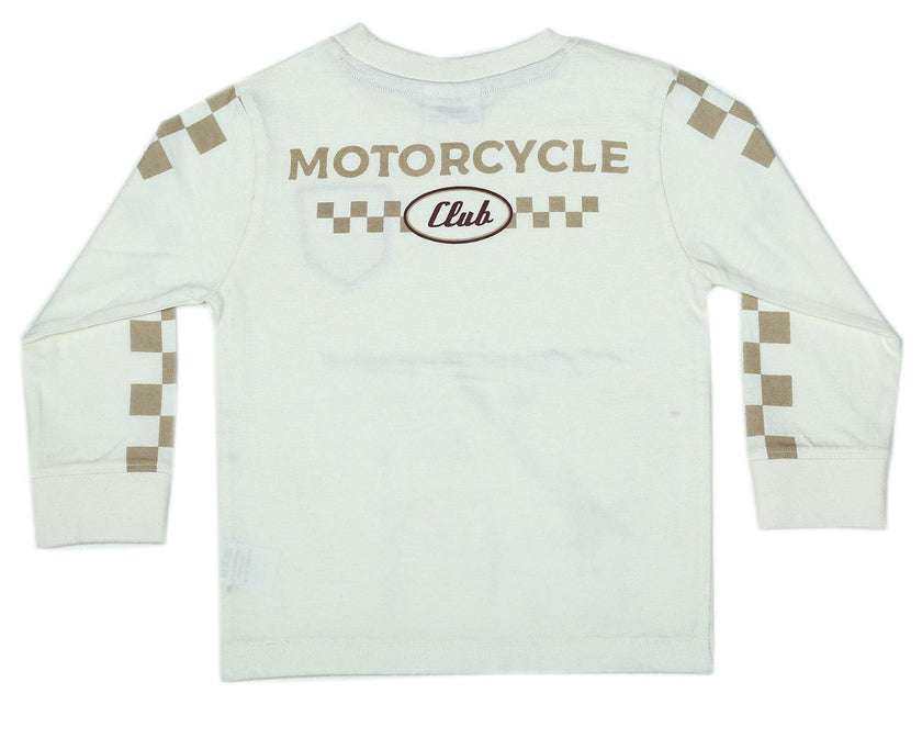 Kids Two-Sided Check Shirt - Motorcycle Club Patch