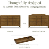 Ambrosia 9-Drawer Assembled Dresser in Natural Walnut